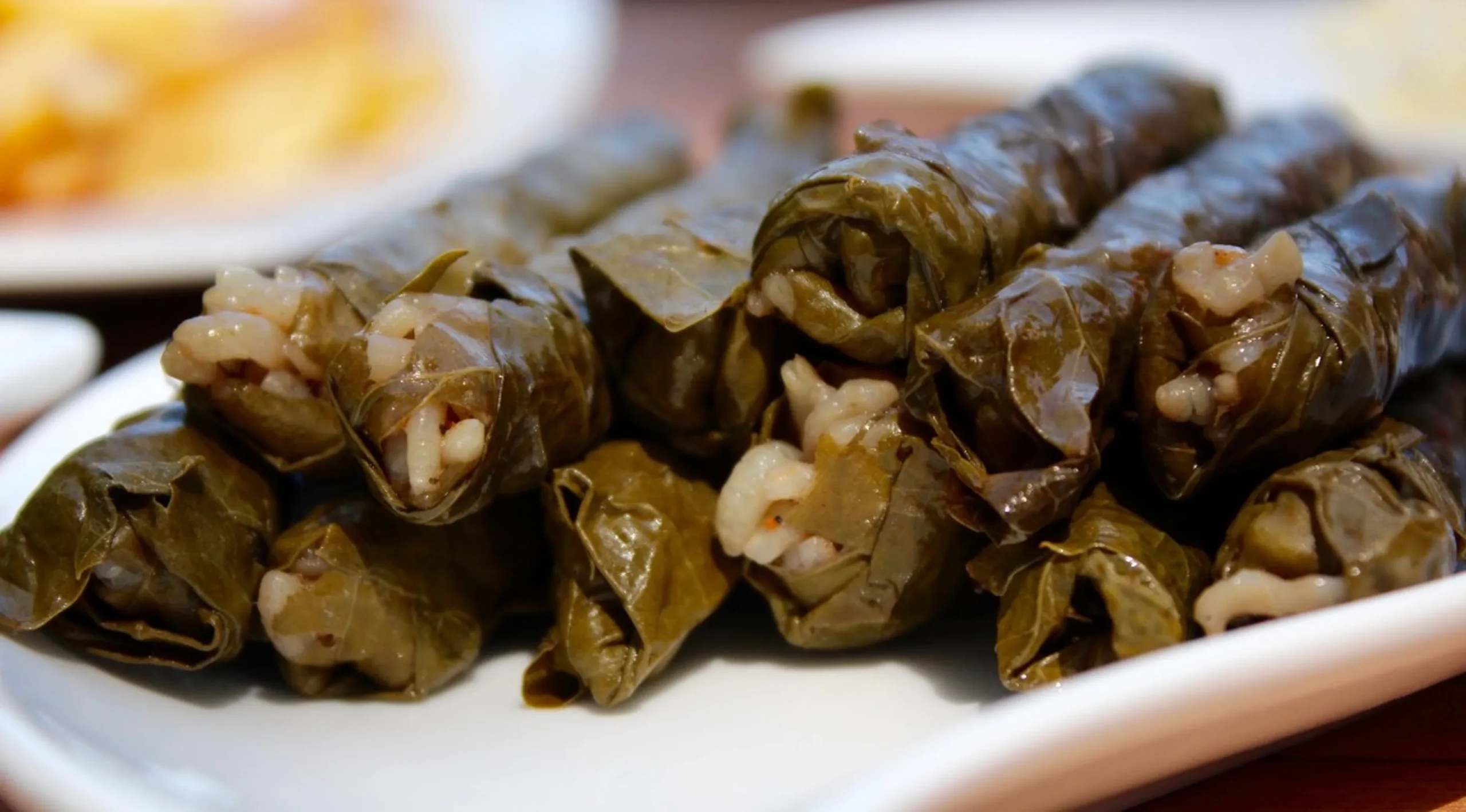 Entre los platos típicos de la cocina kosovar encontramos por ejemplo los dolmades o dolmas, a base de arroz, carne y especies envueltas en hoja de parra.