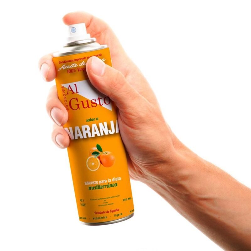 AOVE en Spray sabor Naranja.