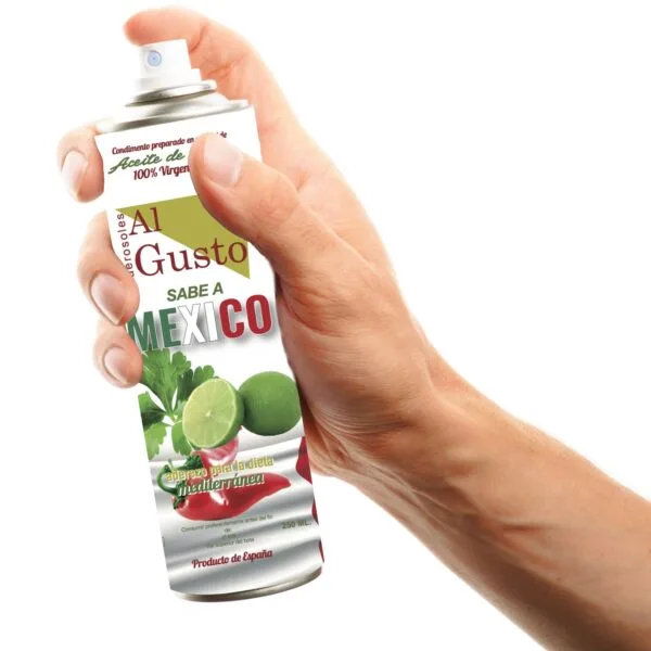 AOVE en Spray sabor a México, con Picante, Cilantro y Lima